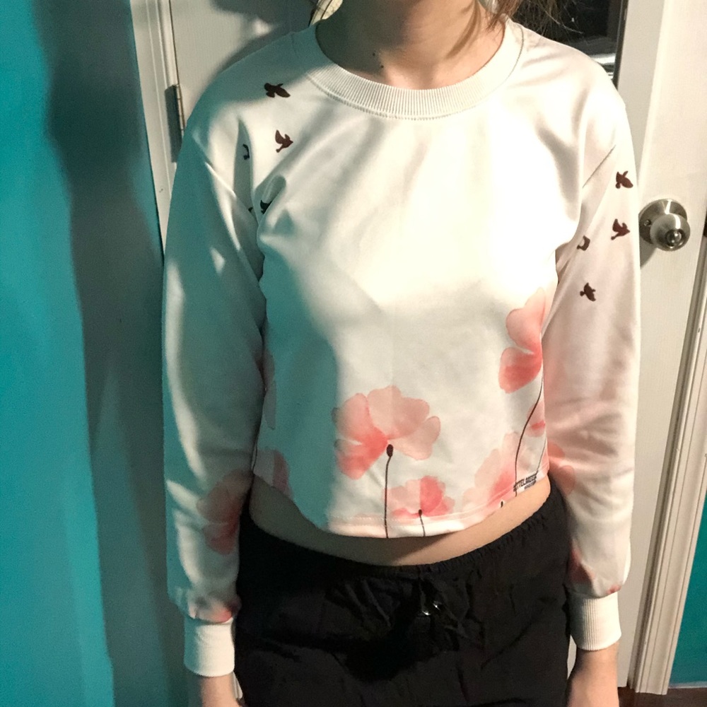 Long sleeve crop top